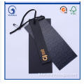 security clothing paper tag with black printing
